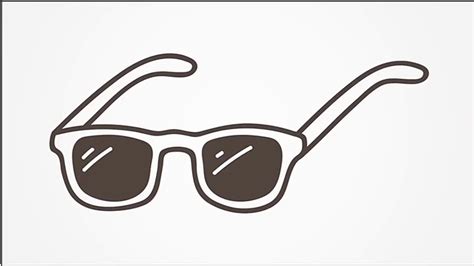 how to draw sunglasses on face|cute sunglasses drawing.